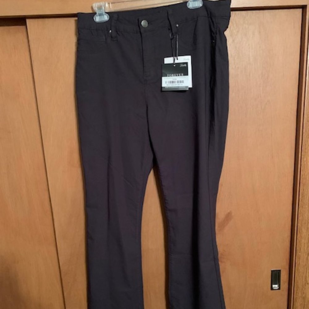 Ava Lane Boutique Mid-Rise Hyper-Stretch Tummy Control Bootcut Pants XL NEW